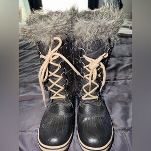 Sorel Tofino II Black Canvas & Leather Waterproof Boot
